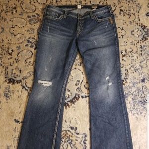 Silver Alex Bootcut Jeans 36 x 33